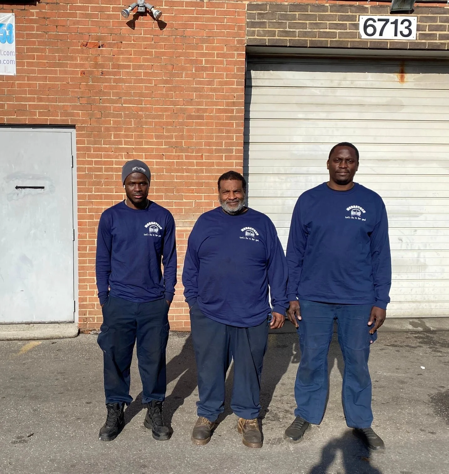 A few of the employees at Morgatech Auto