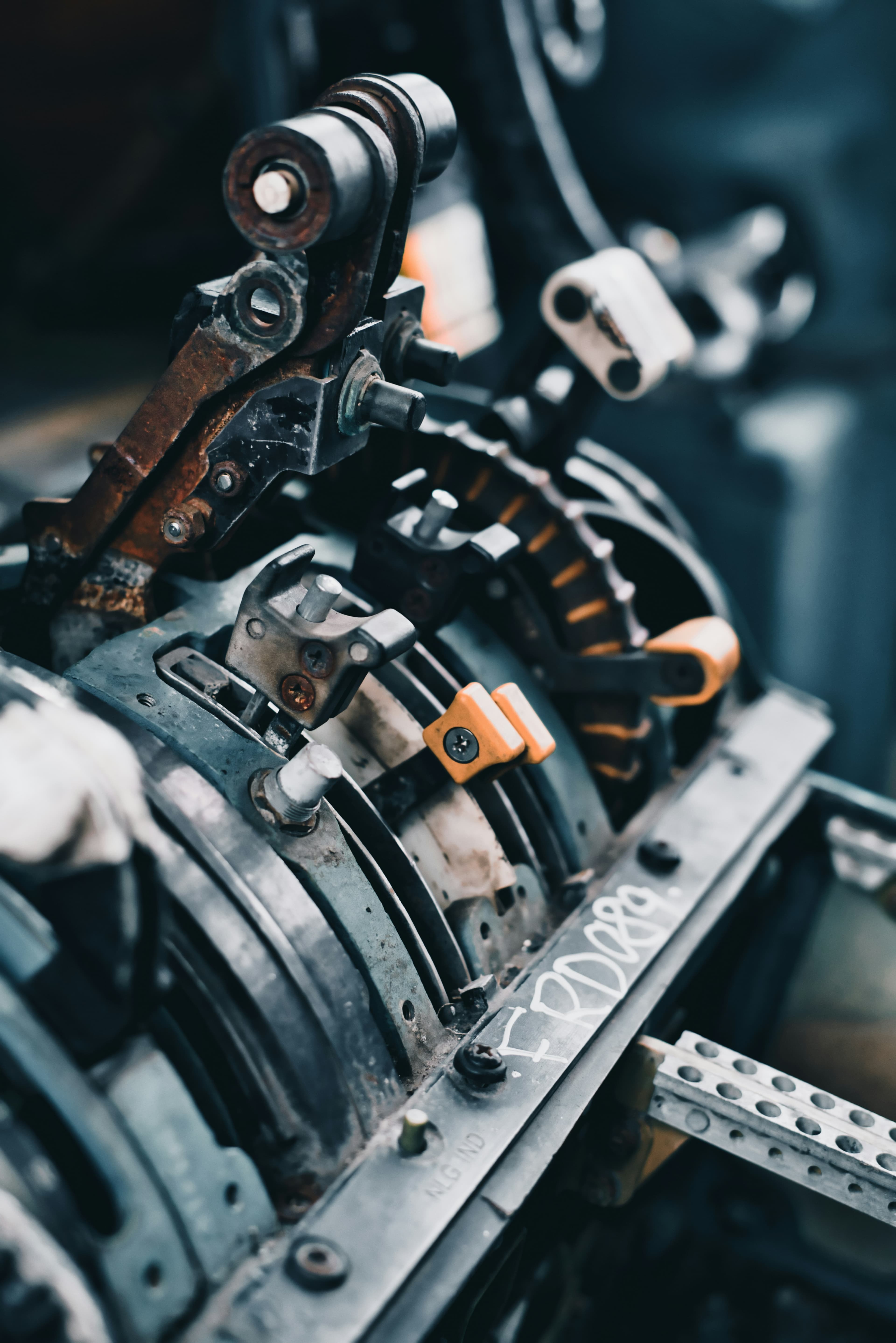 Mechanic installing a new transmission filter and pan gasket